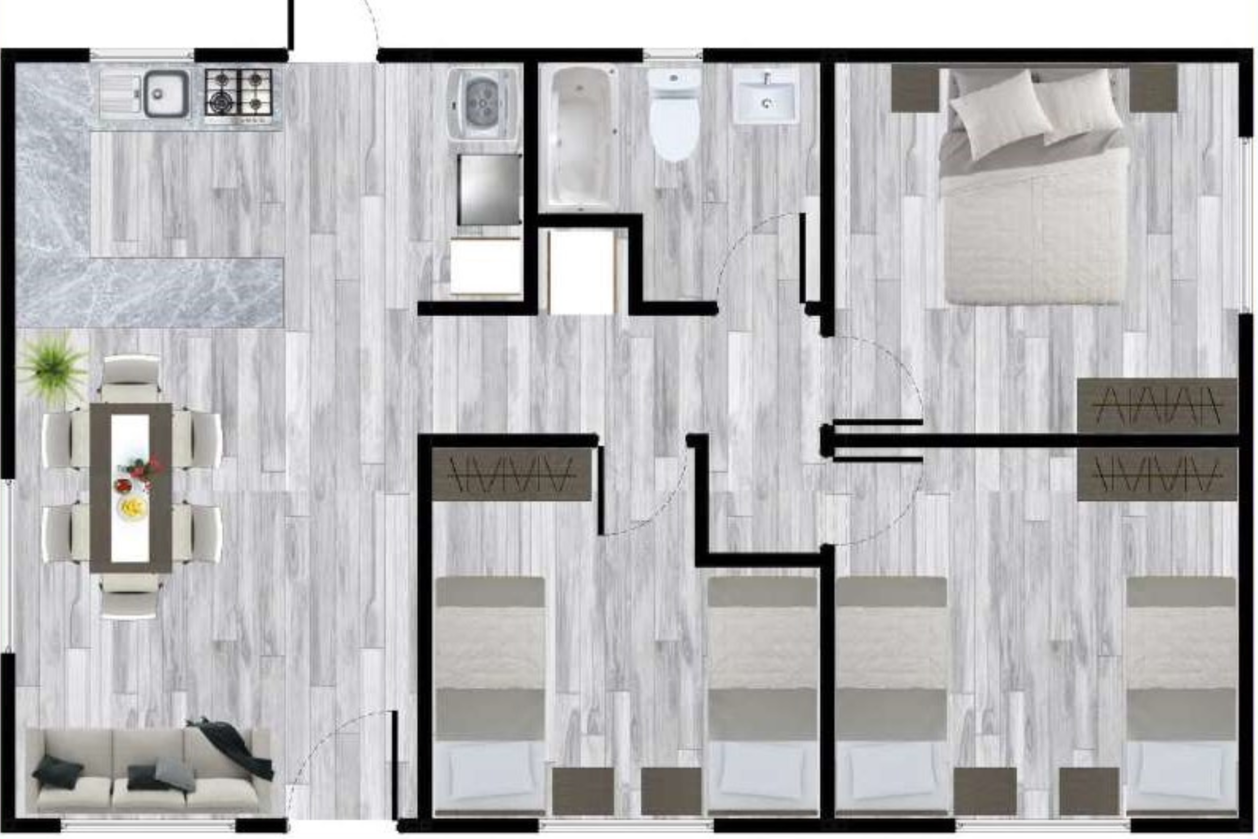 vivienda tolten 65,1 m2