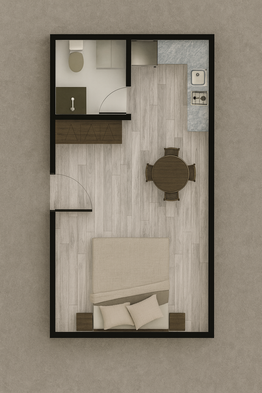 vivienda modular home 21,7m2